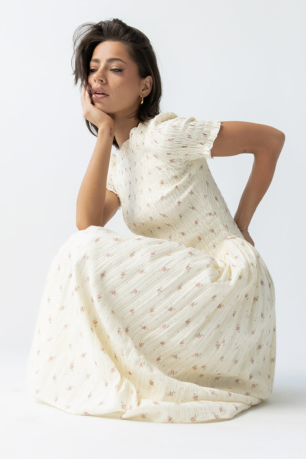 Jenny Smocked Midi Dress Jenny Smocked Midi Dress