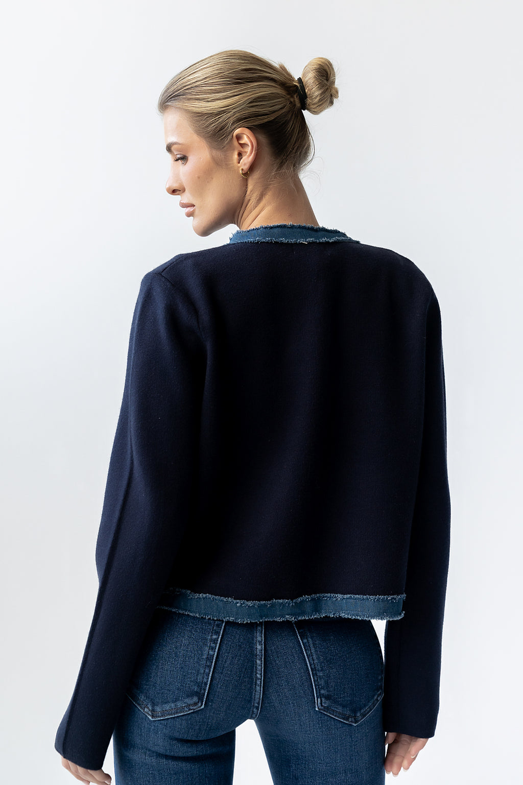 Topaz Contrast Cardigan - FINAL SALE
