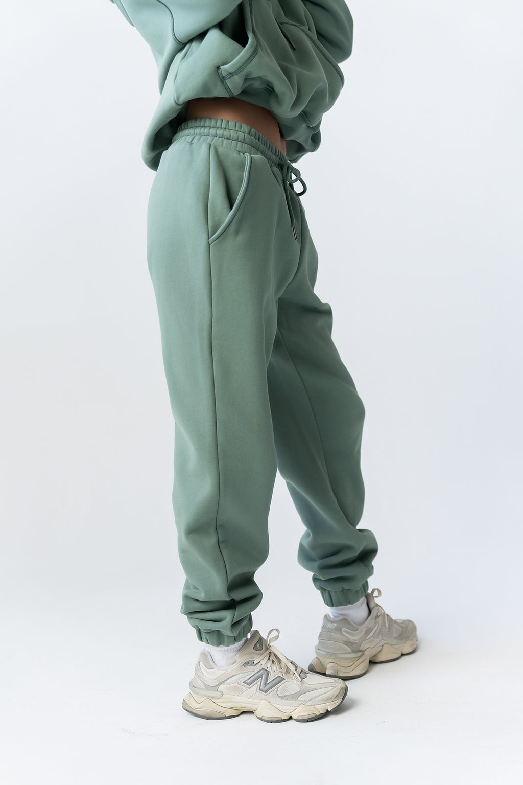 Mozie Contrast Joggers in Teal - FINAL SALE