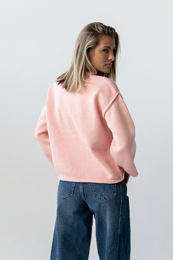 Carlie Knit Cardigan in Pink - FINAL SALE