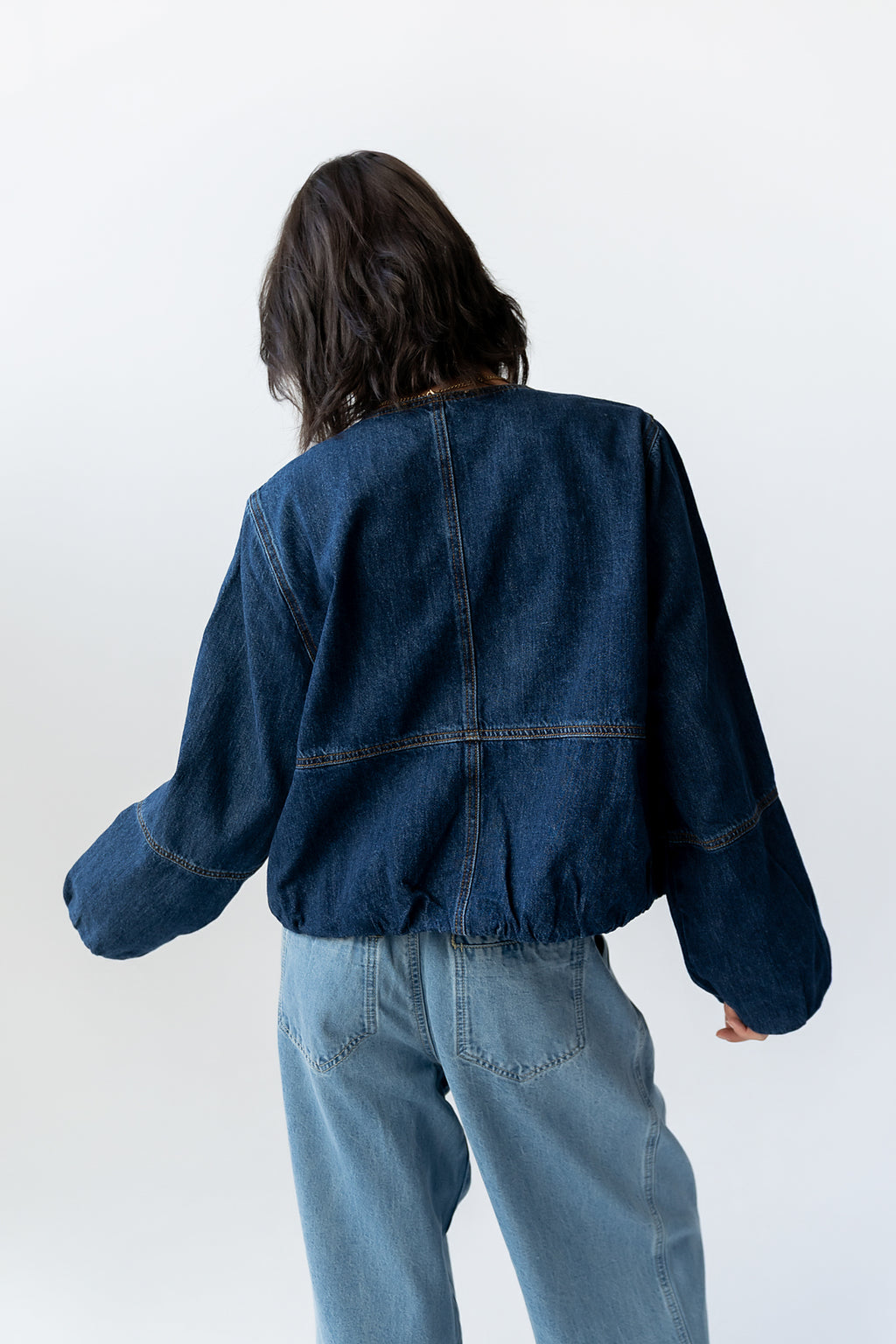 Maggie Denim Bubble Jacket - FINAL SALE