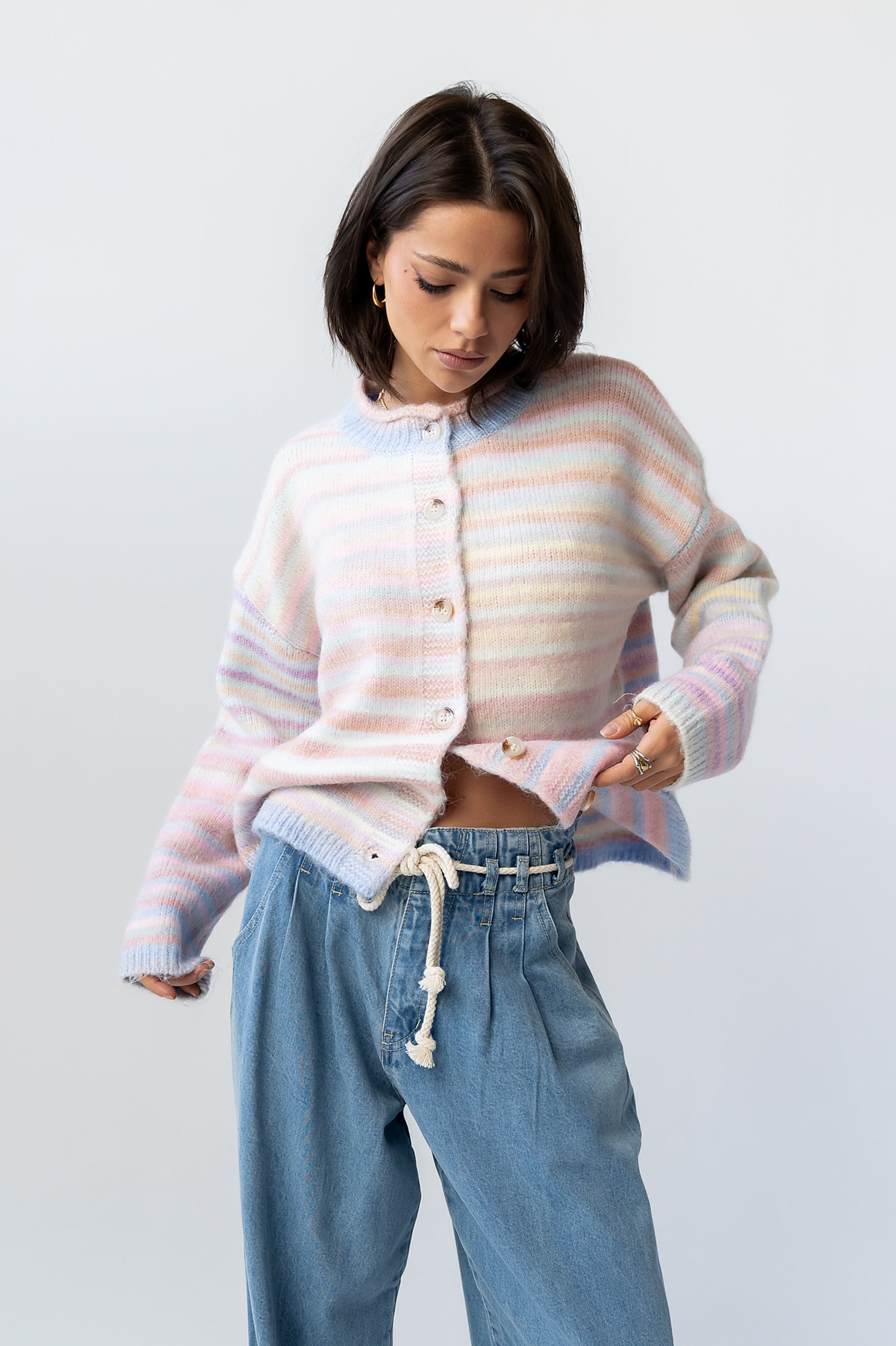Emmy Knit Cardigan in Pink