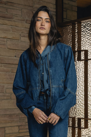 Maggie Denim Bubble Jacket - FINAL SALE