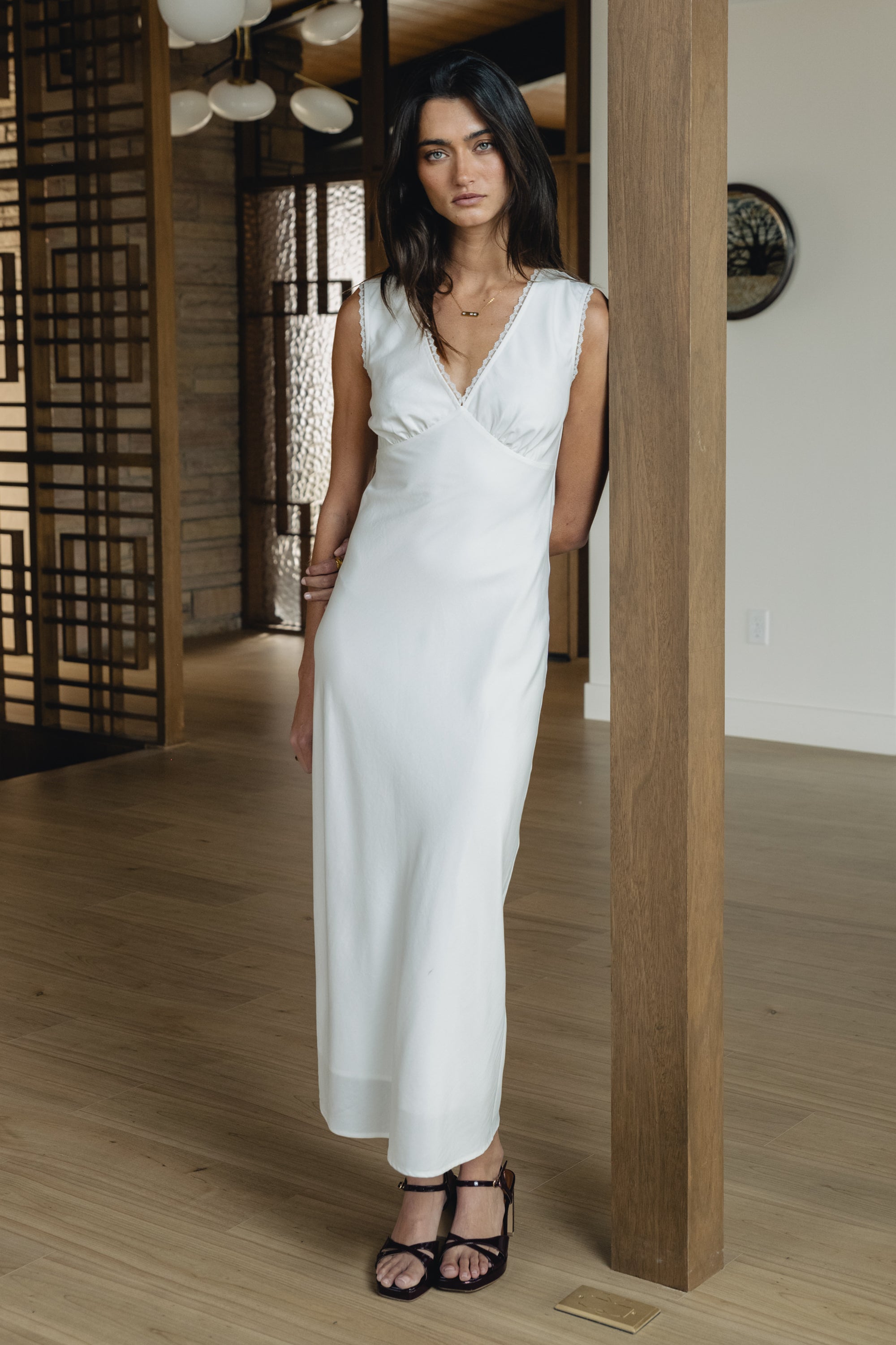 arrange cotton voile maxi dress with lace trim in ivory Boho Lace Trim Cotton Maxi Dress/kaftan Cream Wedding Dress/ Boho Wedding Dress/ruffle Maxi Dress/romantic Vintage Style, Flowy Long Dress