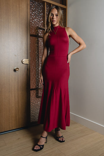 Liz Mock Neck Maxi Dress - FINAL SALE
