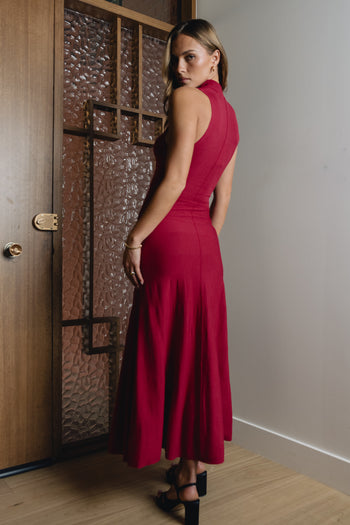 Liz Mock Neck Maxi Dress - FINAL SALE