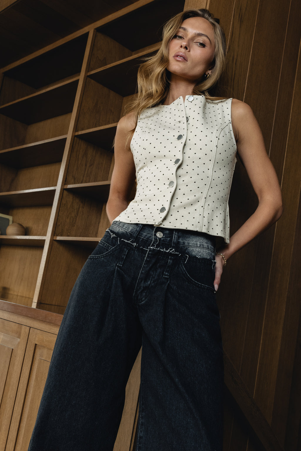 Vanna Polka Dot Vest