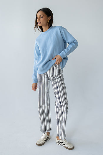 Marie Oversized Sweatshirt in Blue - FINAL SALE