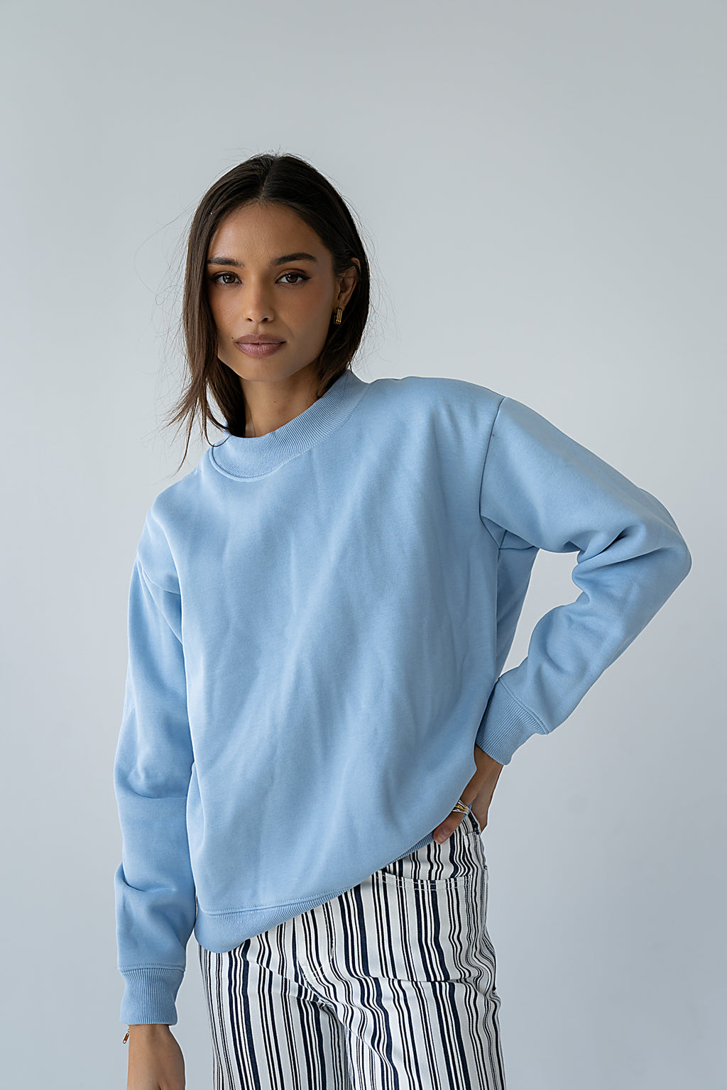Marie Oversized Sweatshirt in Blue - FINAL SALE