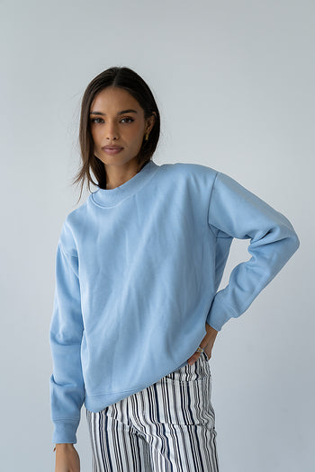 Marie Oversized Sweatshirt in Blue - FINAL SALE