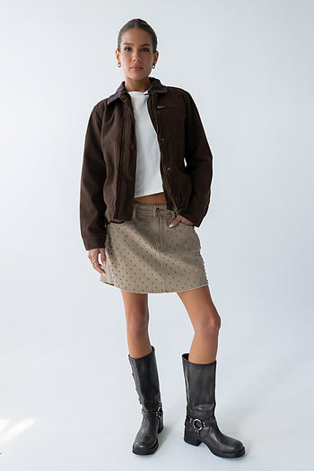 Kiara Studded Mini Skirt