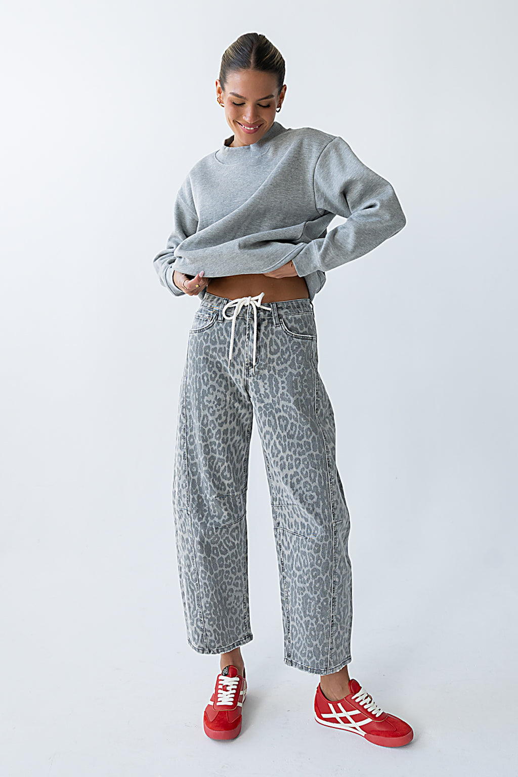 Marie Oversized Sweatshirt in Grey - FINAL SALE