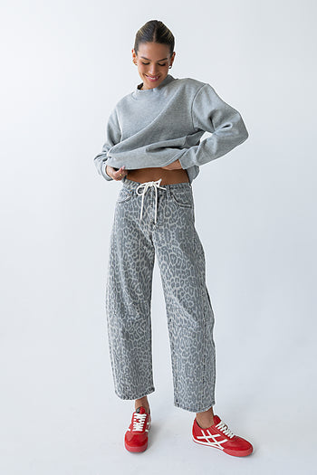 Marie Oversized Sweatshirt in Grey - FINAL SALE