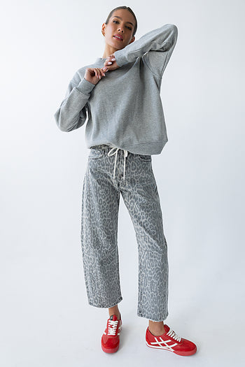 Marie Oversized Sweatshirt in Grey - FINAL SALE