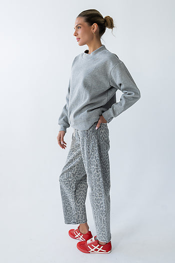 Marie Oversized Sweatshirt in Grey - FINAL SALE