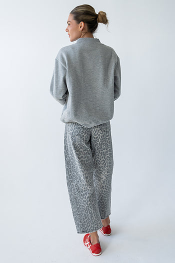 Marie Oversized Sweatshirt in Grey - FINAL SALE