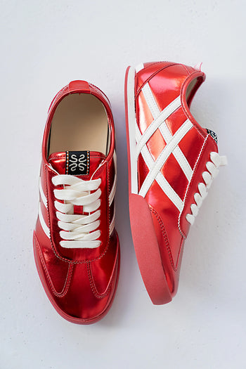 Polly Sneakers in Metallic Red - FINAL SALE