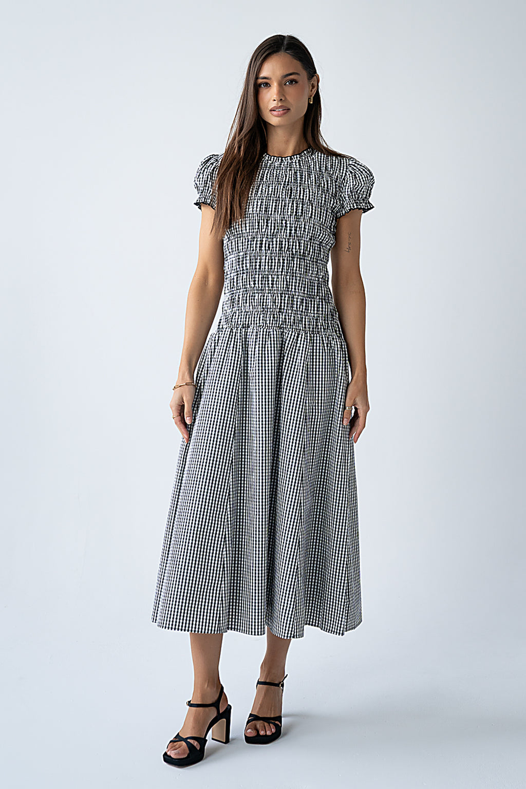 black gingham maxi dress Black Gingham Maxi Dress | Women's Boutique Style