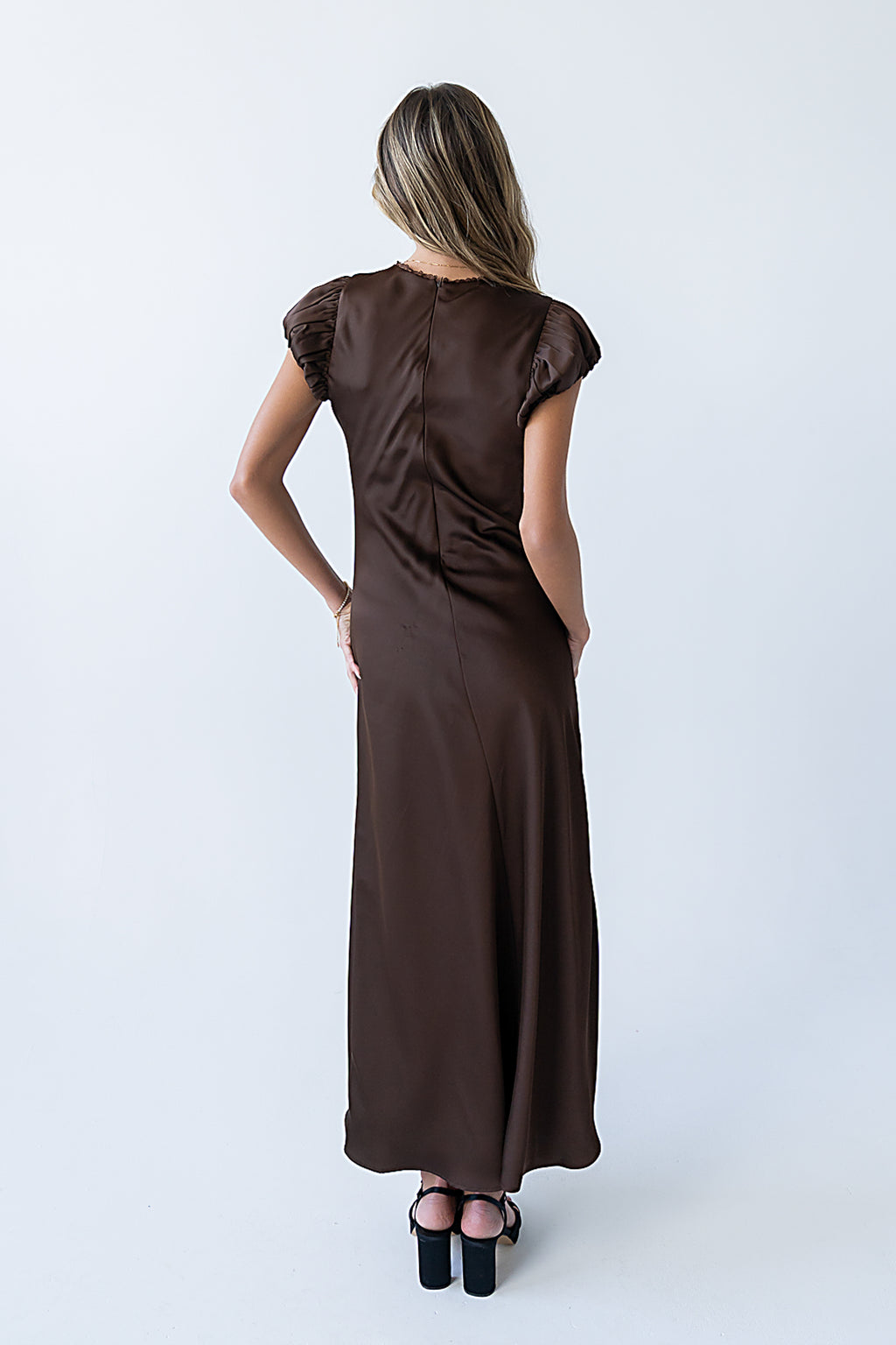 Ellianna Maxi Dress in Dark Brown