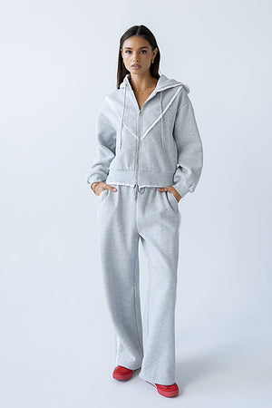 Sydney Lace Trim Sweatpants - FINAL SALE