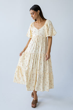 amy floral midi dress The Amy Floral Shift Midi Dress