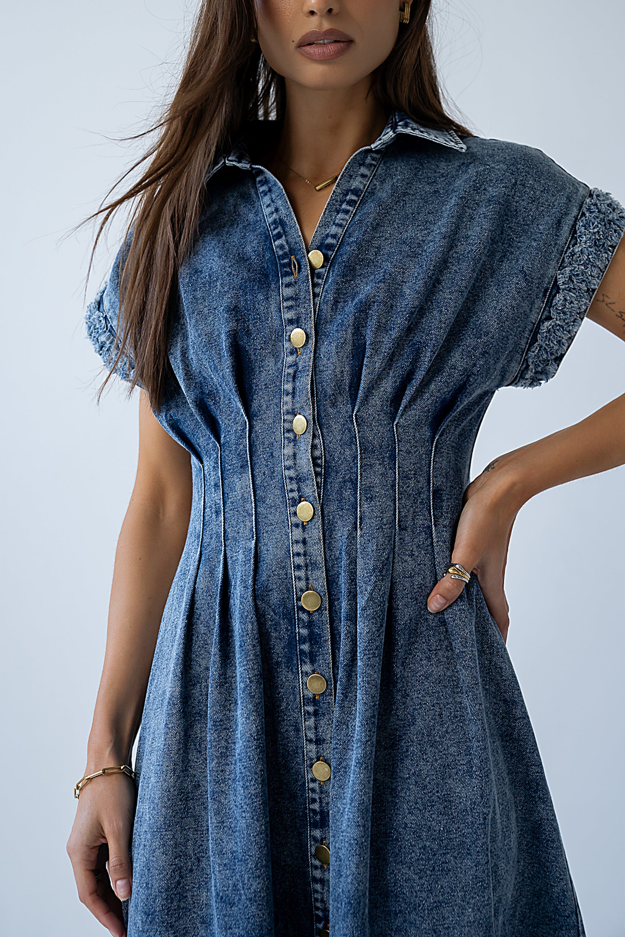 Annie Denim Midi Dress Annie Denim Midi Dress