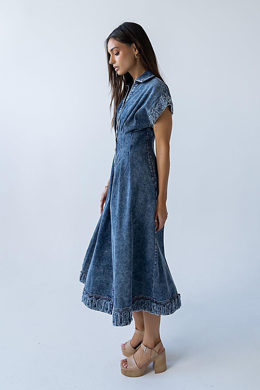 Annie Denim Midi Dress Annie Denim Midi Dress
