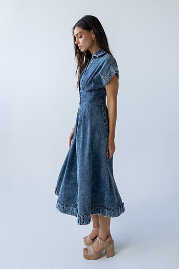 Annie Denim Midi Dress