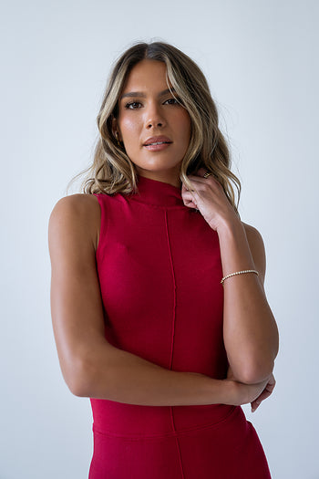 Liz Mock Neck Maxi Dress - FINAL SALE