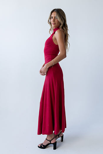 Liz Mock Neck Maxi Dress - FINAL SALE