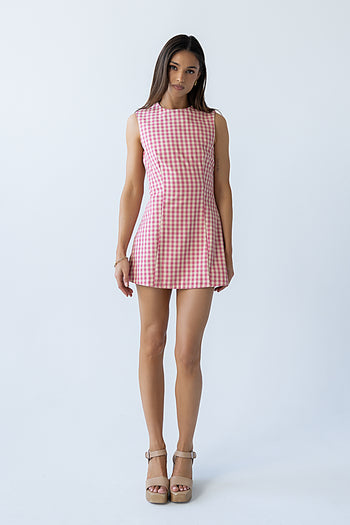 Brecken Gingham Mini Dress - FINAL SALE