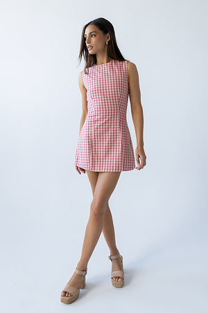 Brecken Gingham Mini Dress - FINAL SALE