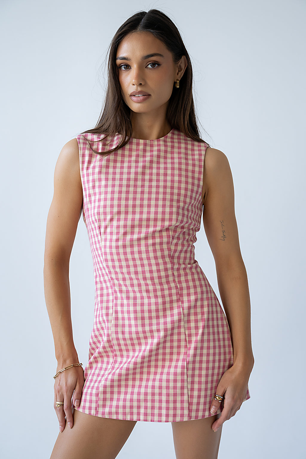 Brecken Gingham Mini Dress - FINAL SALE