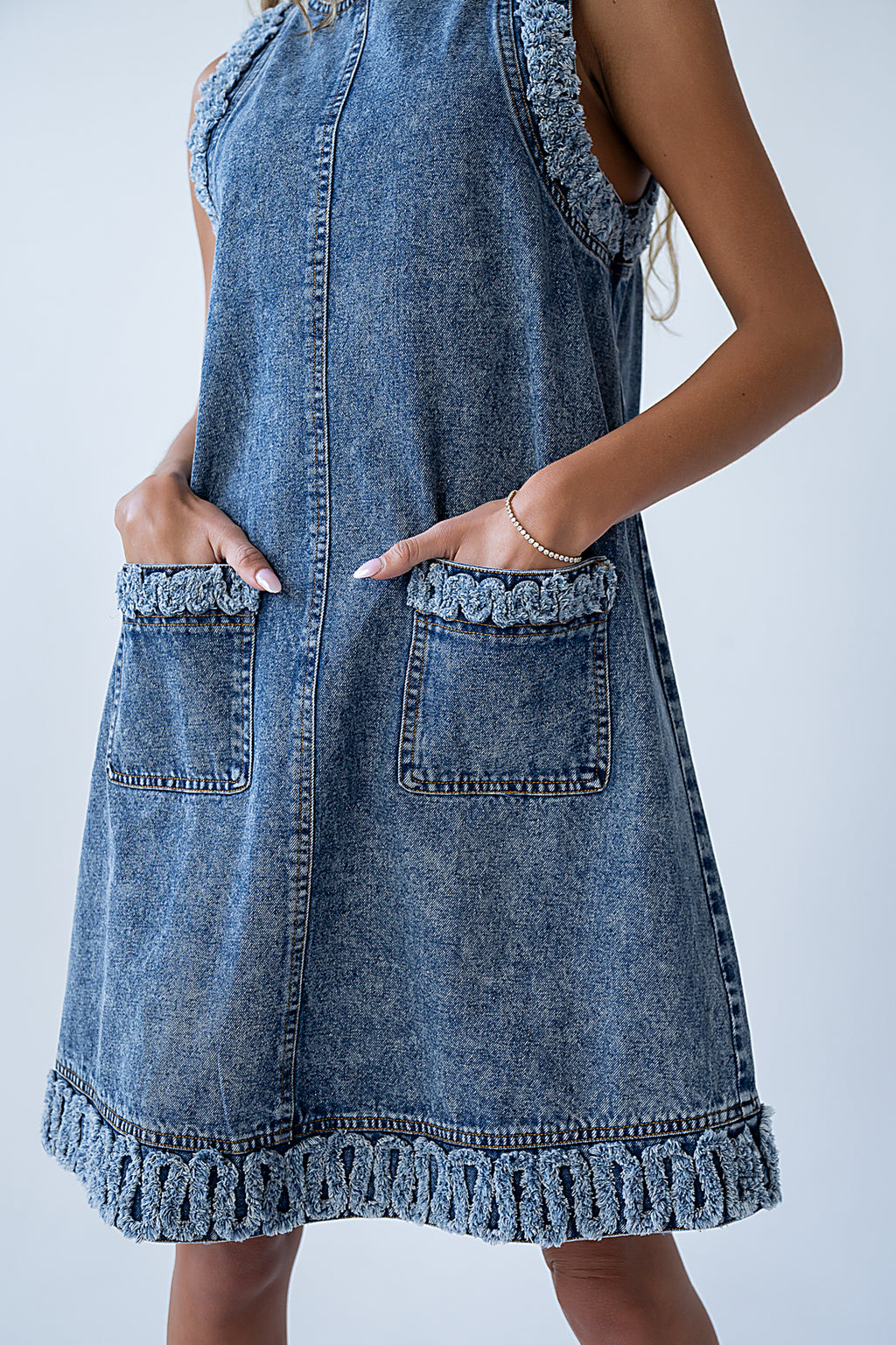kellie denim mini dress Kent Denim Mini Dress