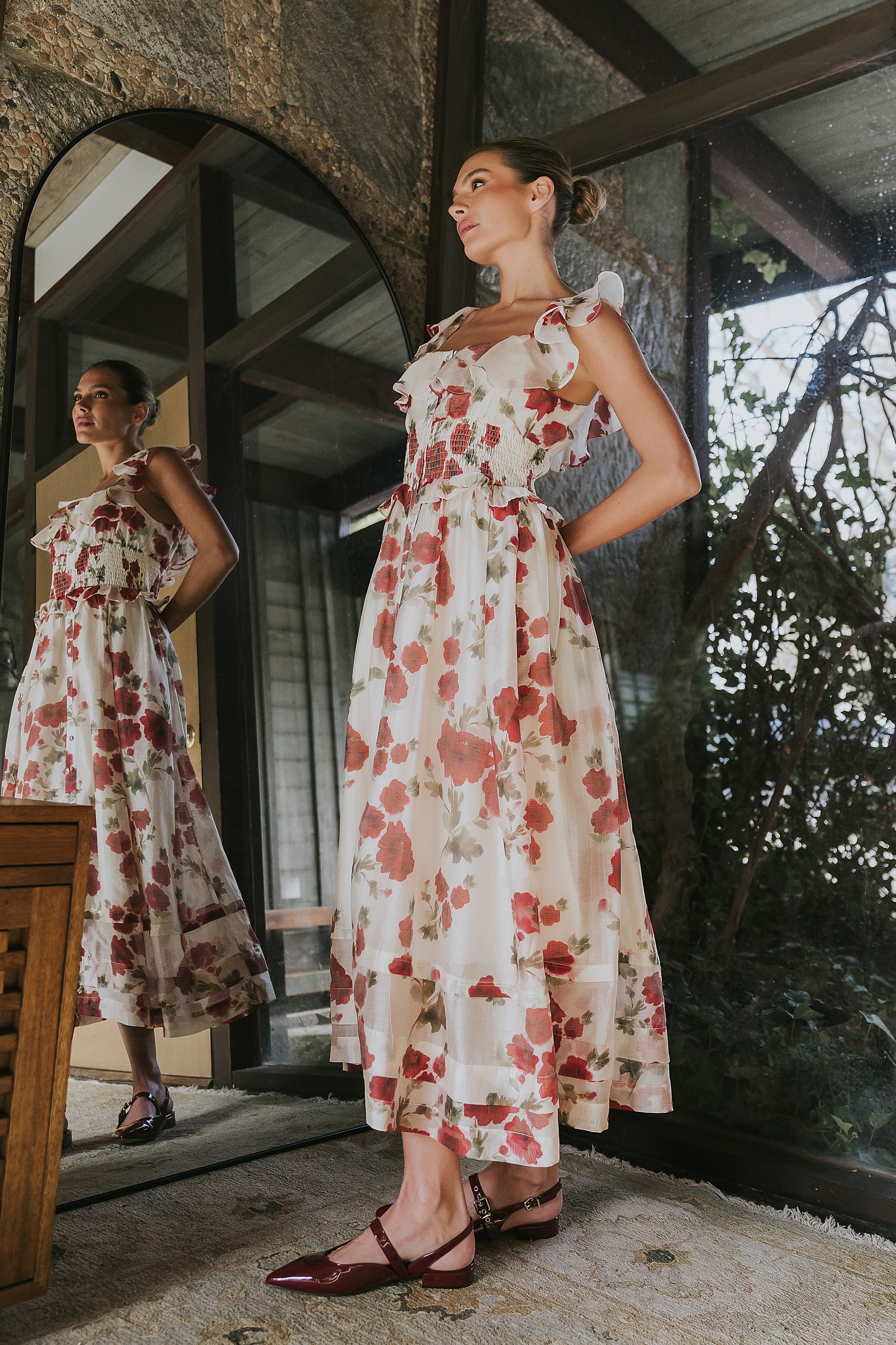 formal floral maxi dress Londyn Floral Maxi Dress