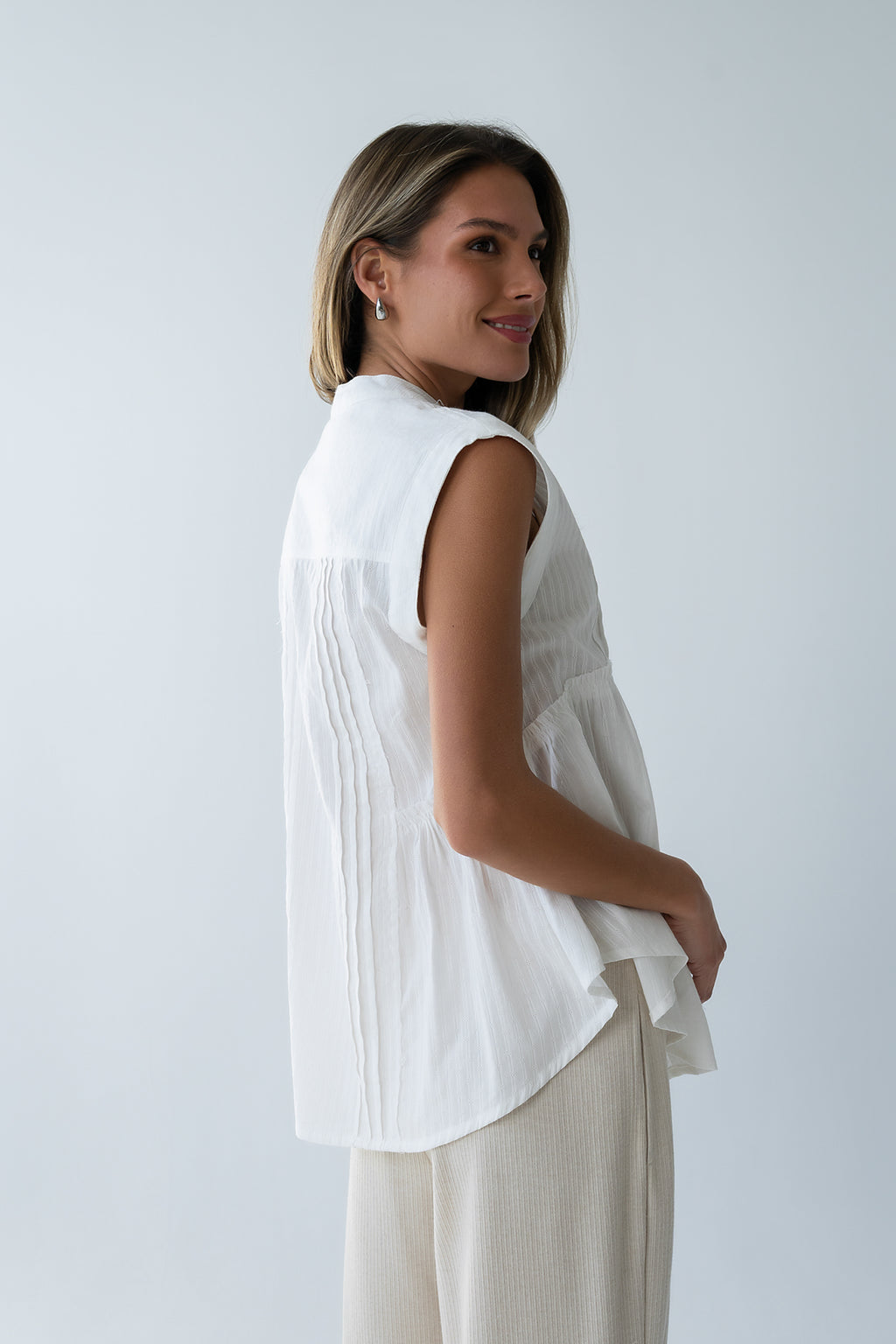 Halle Pleated Top