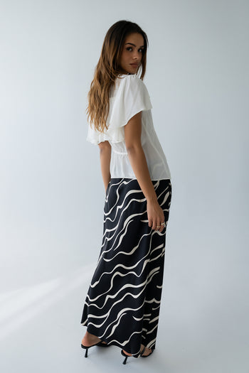 Ariel Abstract Maxi Skirt