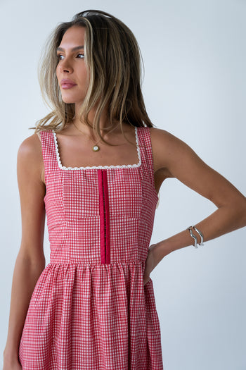 Kenzy Plaid Midi Dress