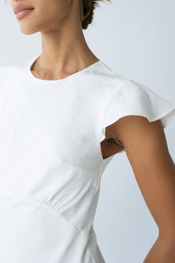 Mateo Floral Maxi Dress in Ivory