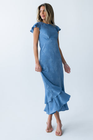 Mateo Floral Maxi Dress in Blue Mateo Floral Maxi Dress in Blue