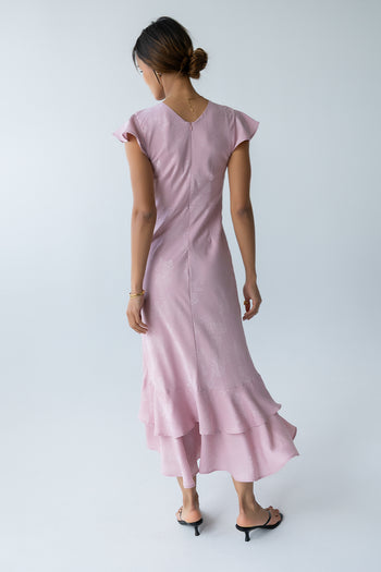 Mateo Floral Maxi Dress in Pink