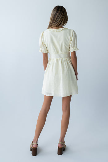 Jennie Mini Dress in Cream
