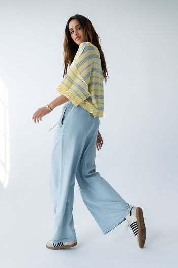 Katelyn Cropped Sweater Tee