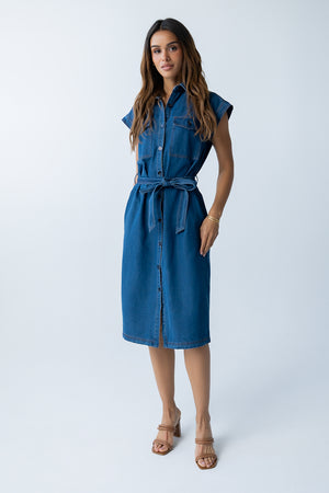 bohme denim dress Annie Denim Midi Dress main image 0
