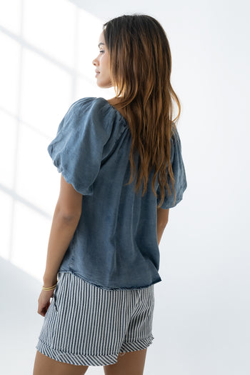 Nora Denim Blouse