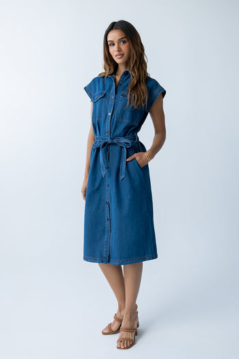 Randall Denim Midi Dress