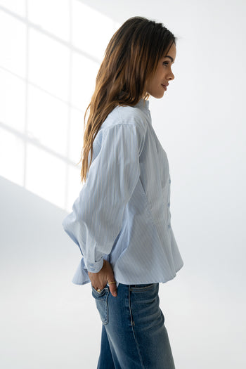 Hadley Striped Button Up