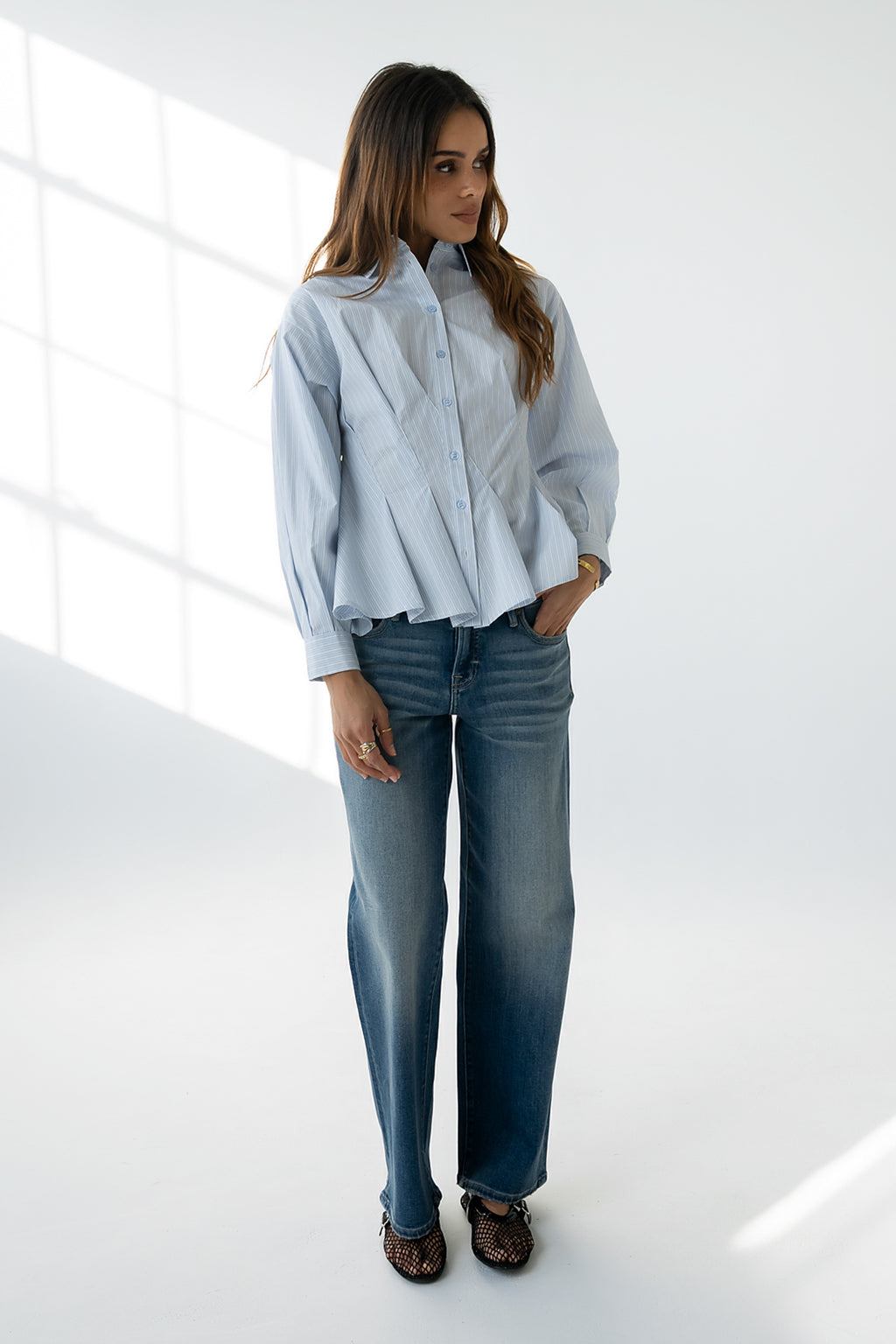 Hadley Striped Button Up