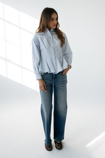 Hadley Striped Button Up