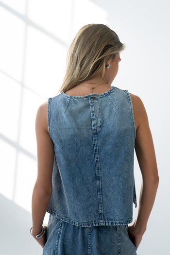 Khloe Denim Tank Top